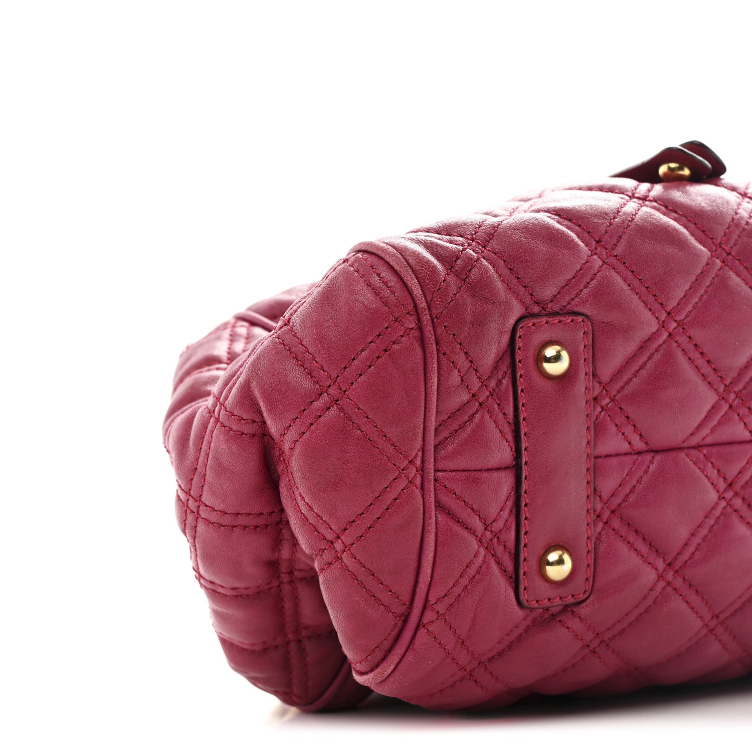 Calfskin Quilted Leather Stam Bag Pink