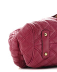 Calfskin Quilted Leather Stam Bag Pink