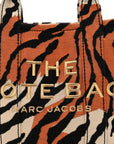 Cotton Canvas Zebra Tiger Print Mini The Traveler Tote Bag