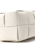 Lambskin Maxi Intrecciato Small Brick Cassette Bag White