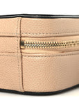 Caviar Quilted Small CC Filigree Vanity Case Beige Black