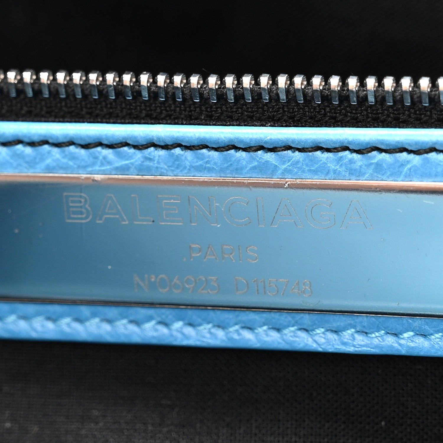 Agneau Classic Silver Hardware City Bleu Azur Clair