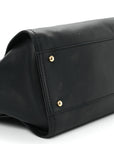 Calfskin Medium Deauville Tote Black