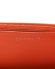 Caviar Quilted Boy Wallet On Chain WOC Orange