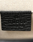 Dollar Calfskin Enamel Small Dionysus Shoulder Bag Black Electric Blue