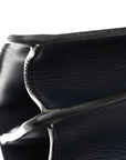 Moon Calfskin Web Medium Dionysus Bamboo Top Handle Bag Blue Emerald Hibiscus Red