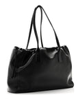 Smooth Calfskin Cuir Triomphe Cabas Drawstring Black