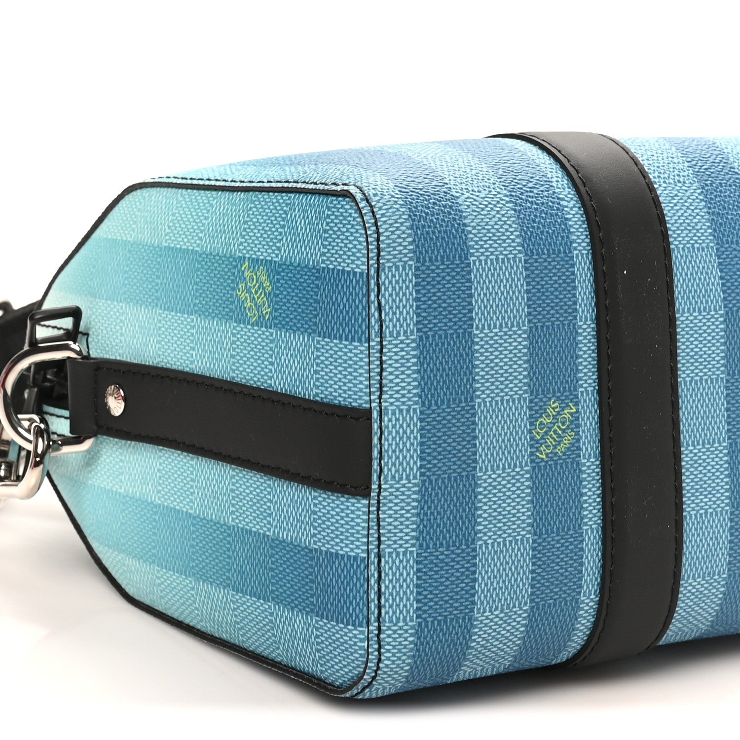 Damier Striped City Keepall Gradient Blue
