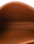 Canvas Calfskin Triomphe Mini Besace Tan