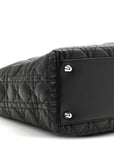 Lambskin Cannage Large Lady D1OR Black