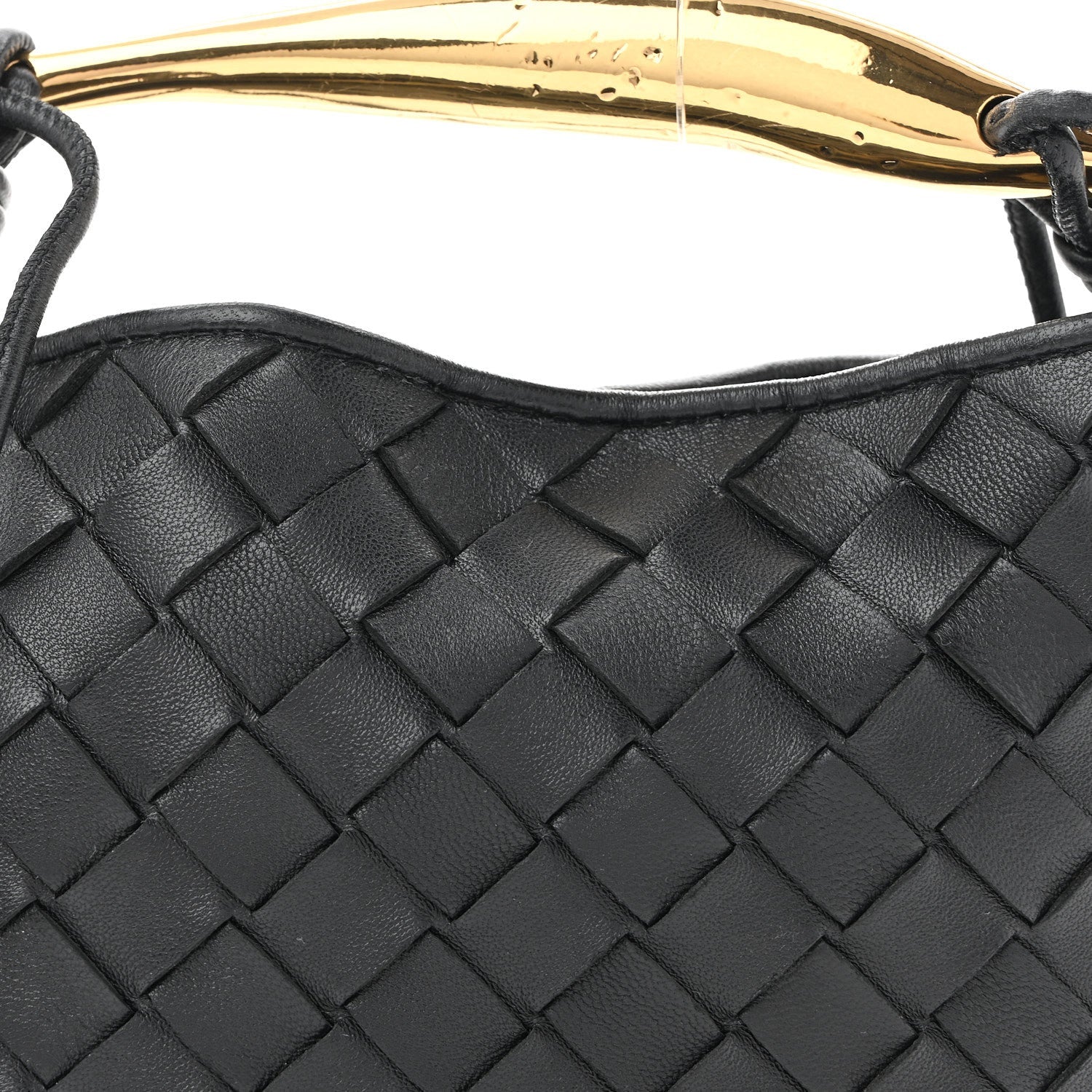 Nappa Intrecciato Mini Sardine Bag Black
