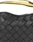 Nappa Intrecciato Mini Sardine Bag Black