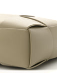 Lambskin Maxi Intrecciato Cassette Camera Bag Travertine