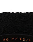Embroidered 3D Macrame D-Lace Sun Medium Book Tote Black