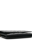 Caviar Quilted CC Filigree Wallet On Chain WOC Black