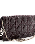 Patent Cannage Lady D1OR Chain Wallet Purple