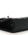 Caviar Quilted Classic Phone Holder Black