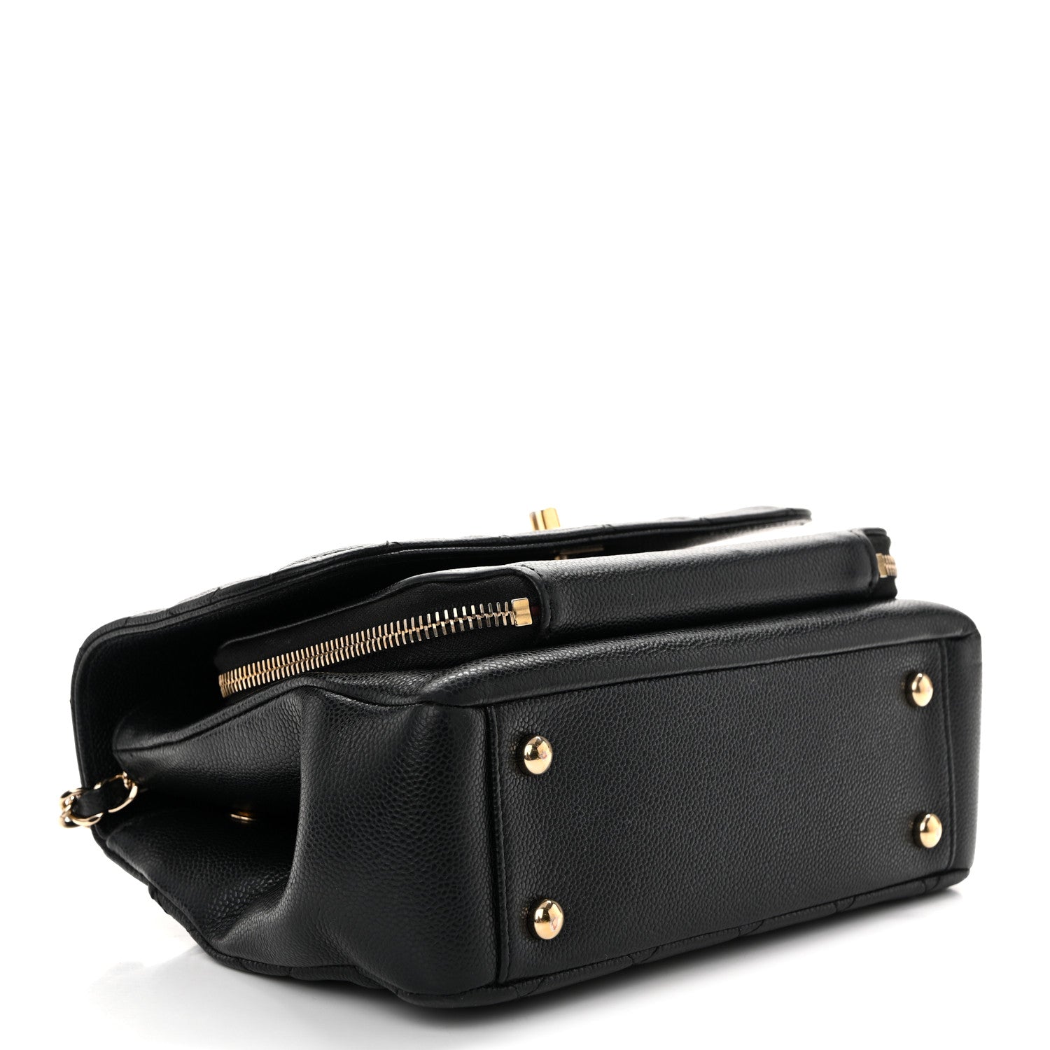 Caviar Quilted Medium Business Affinity Flap Black