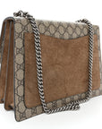 GG Supreme Monogram Medium Dionysus Shoulder Bag Taupe