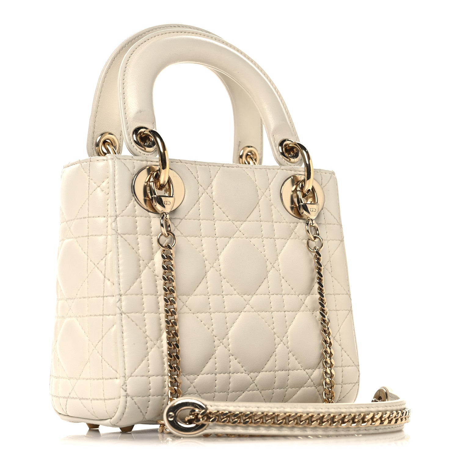 Lambskin Cannage Small My ABCD1OR Lady D1OR Latte