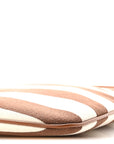Canvas Calfskin Striped Ivy  Cacao Naturale