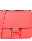 Epsom Enamel Constance 18 Rose Texas Rouge De Coeur