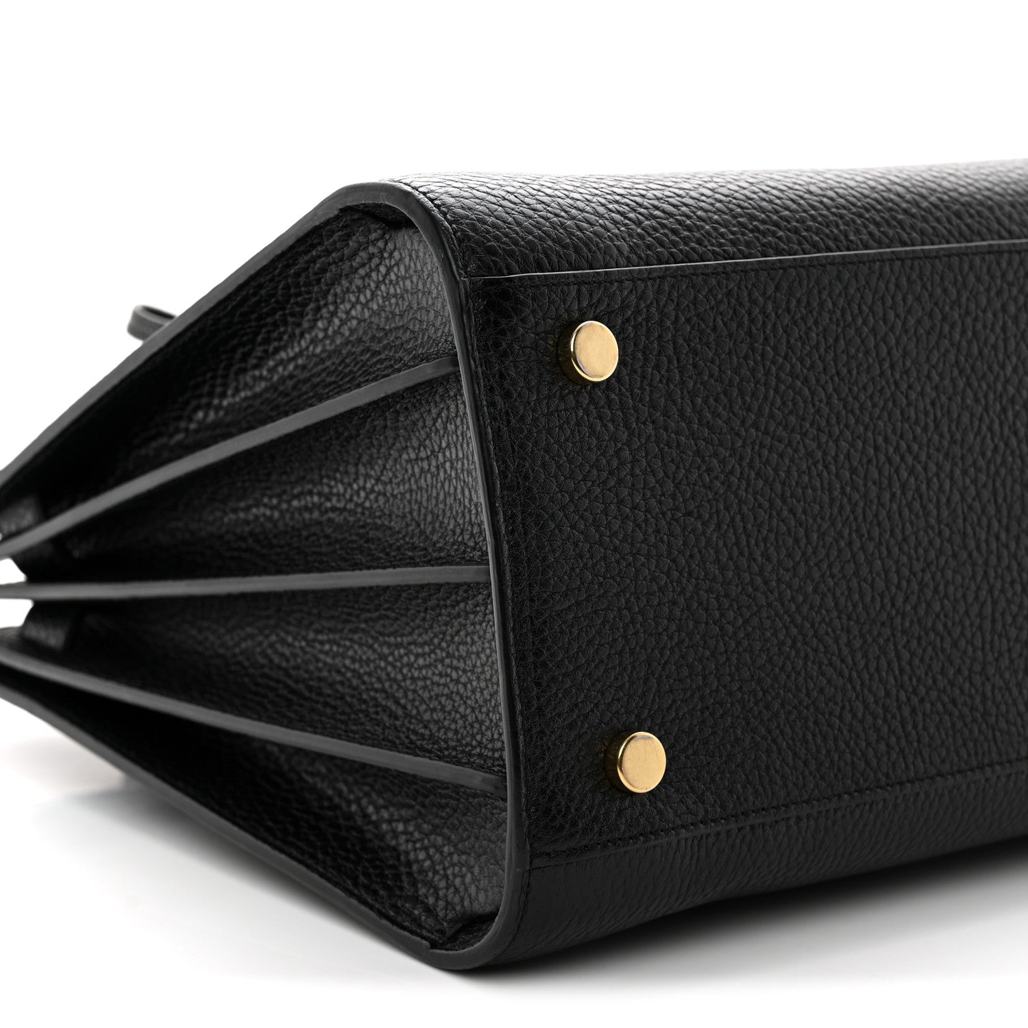 Grained Calfskin Small Sac De Jour Black