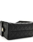 Caviar Quilted Small CHNL 25 Handbag Black
