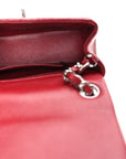 Caviar Quilted Mini Square Flap Red