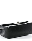 Lambskin Quilted Mini Rectangular Flap Black