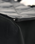 Calfskin Macro Cannage Medium Book Tote Black