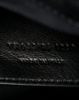 Crinkled Calfskin Matelasse Monogram Baby Niki Chain Satchel Black