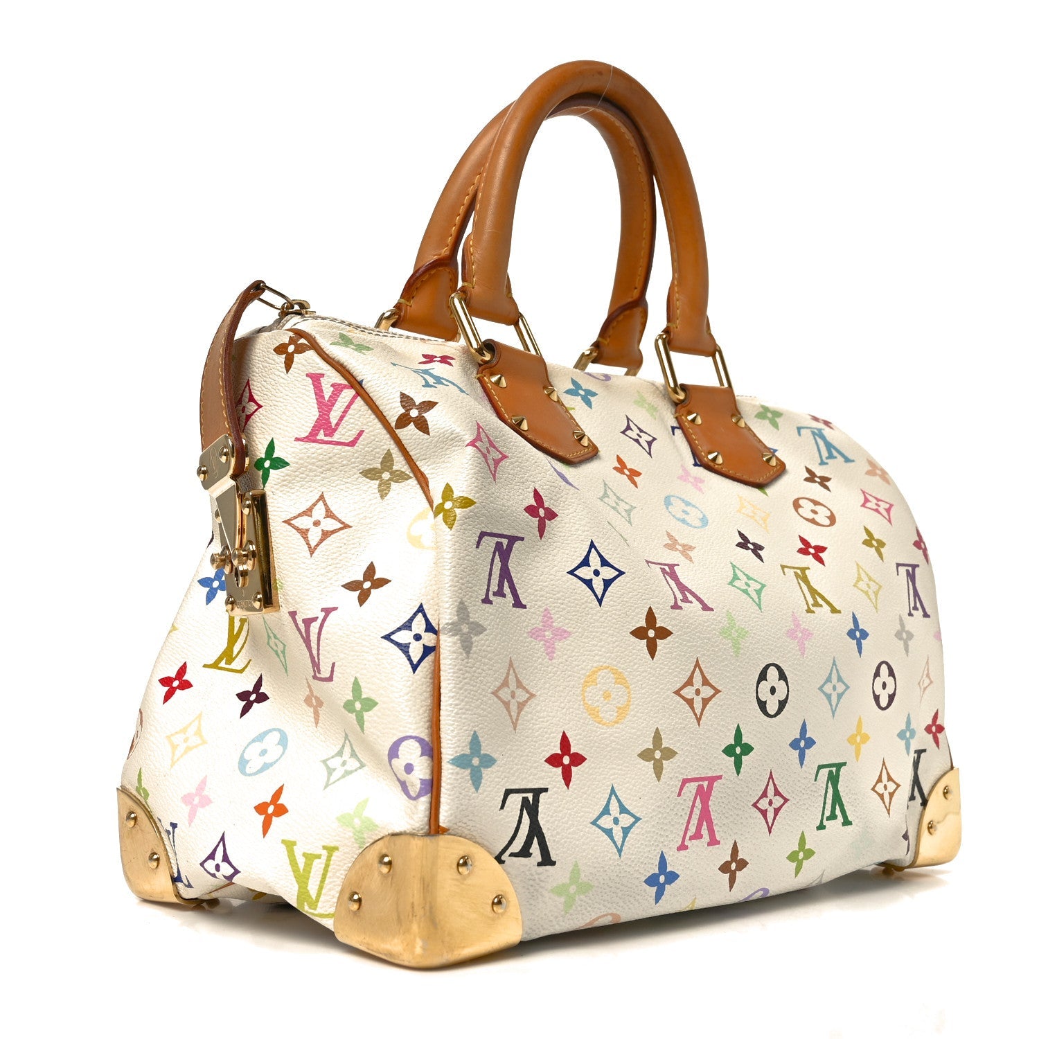 Monogram Multicolor Speedy 30 White