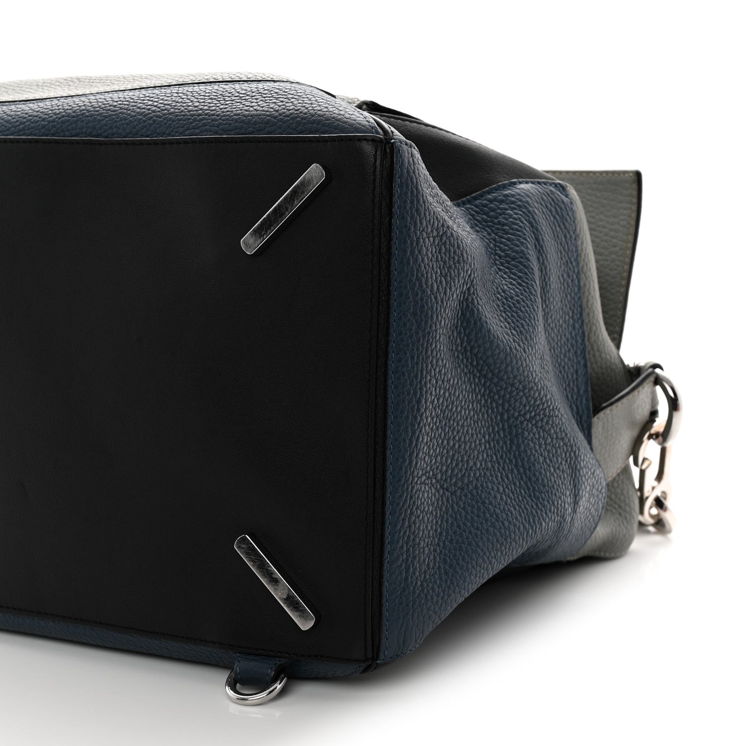 Calfskin Puzzle Bag XL Grey Blue