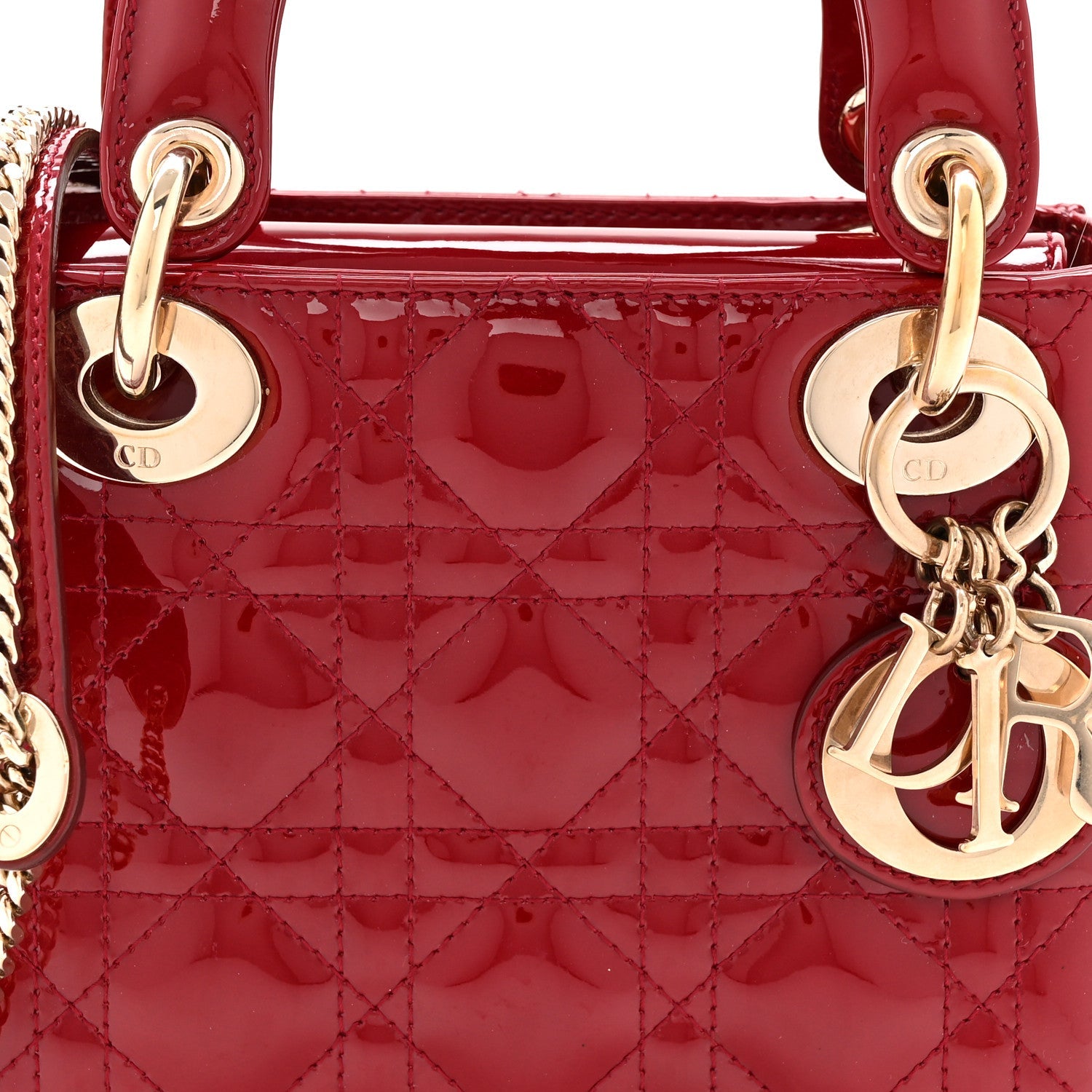 Patent Cannage Mini Lady D1OR Red