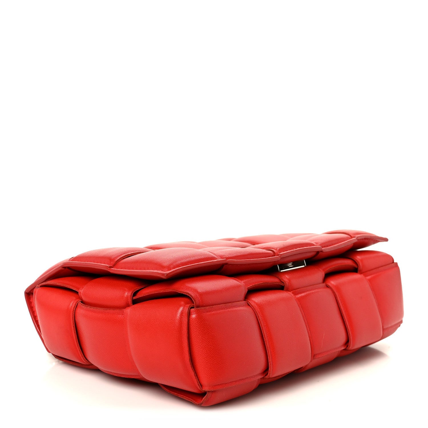 Lambskin Maxi Intreccio Padded Chain Cassette Crossbody Bag Nail Polish