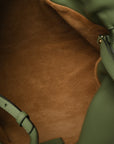 Nappa Flamenco Knot Clutch Rosemary