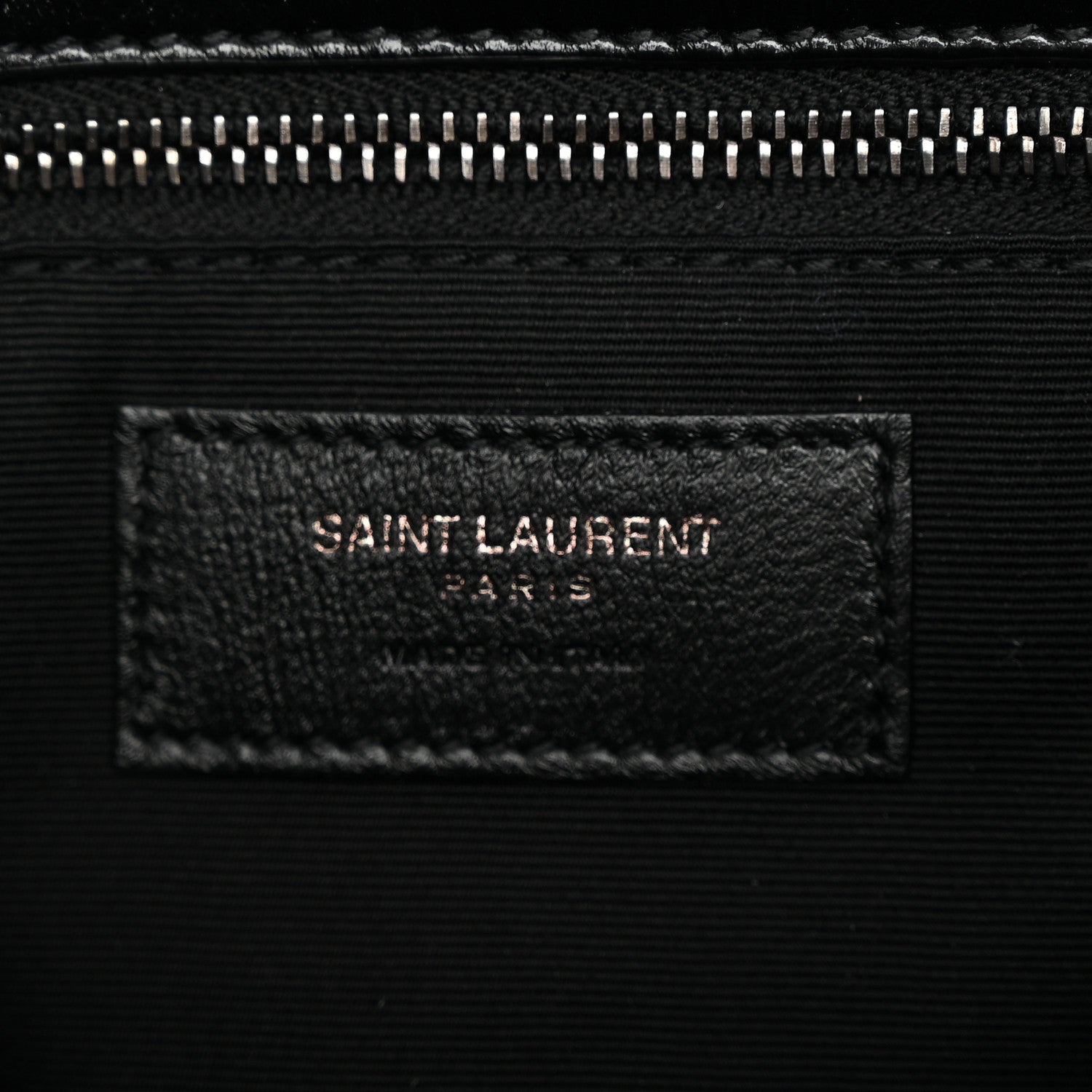 Crinkled Calfskin Matelasse Monogram Medium Niki Chain Satchel Black