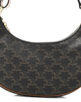 Triomphe Canvas Calfskin Ava Shoulder Bag Tan