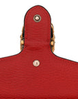 Calfskin Mini Dionysus Chain Wallet Hibiscus Red