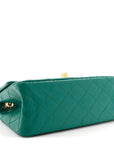Aged Calfskin Quilted 2.55 Reissue Mini Flap Green