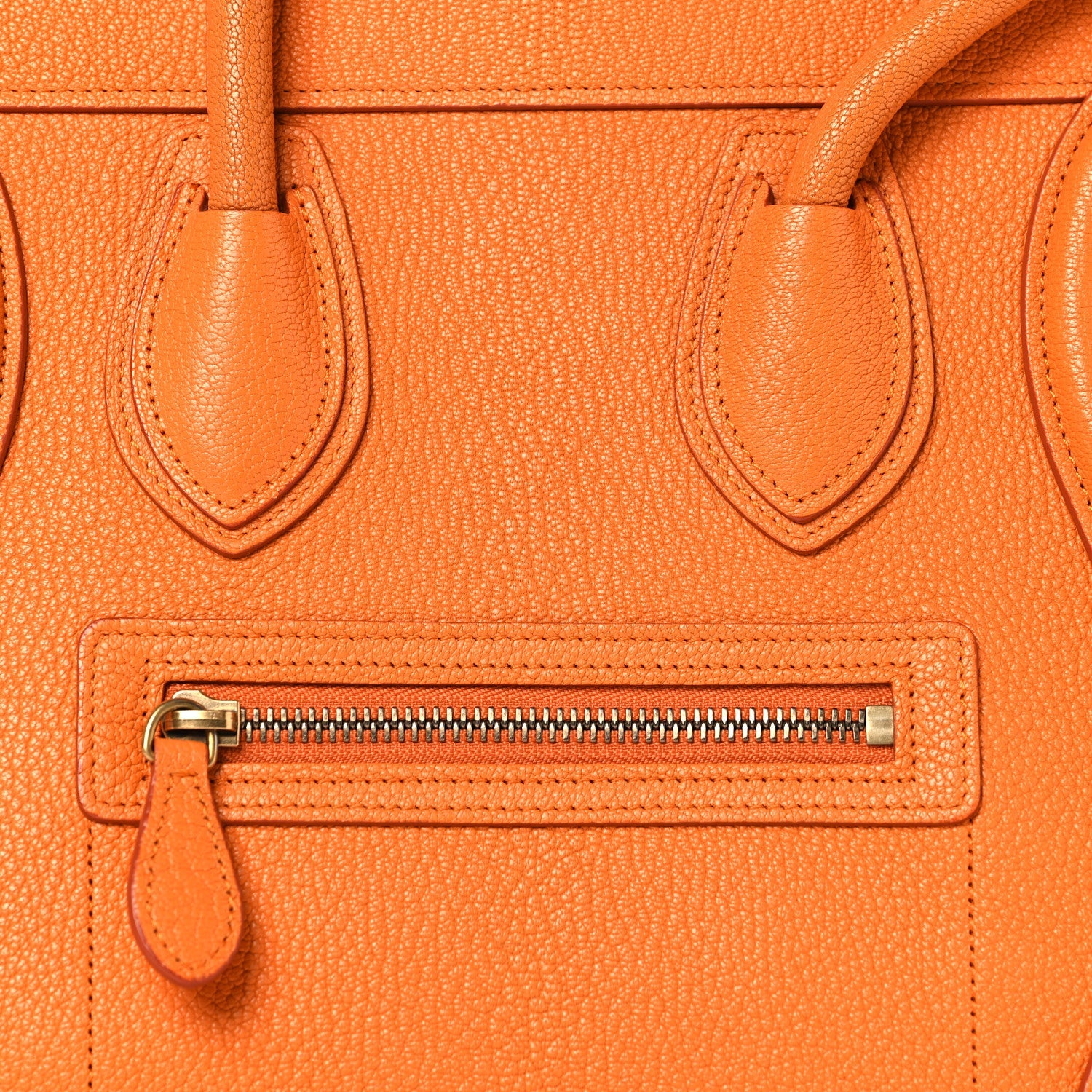 Goatskin Micro Luggage Light Orange