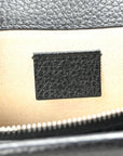 Pebbled Calfskin Small Dionysus Shoulder Bag Black