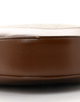 GG Supreme Monogram Azalea Calfskin Web Medium Jackie 1961 Hobo Beige Ebony Brown Sugar