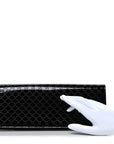 Patent MicroGCCIssima Small Broadway Clutch Black