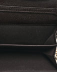 Caviar Quilted Boy Card Holder On Chain Black