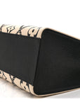 Empreinte Monogram Giant Broderies Onthego MM Cream Black