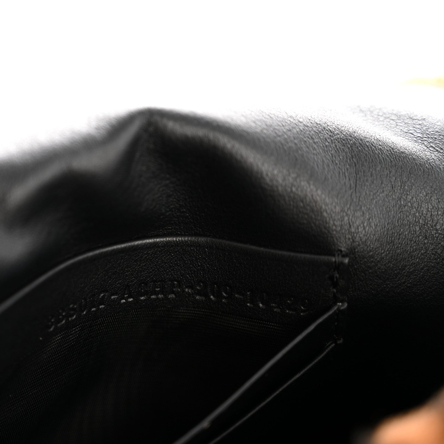 Shearling Vitello Dolce Macro FF 1974 Mini Baguette Tobacco Black