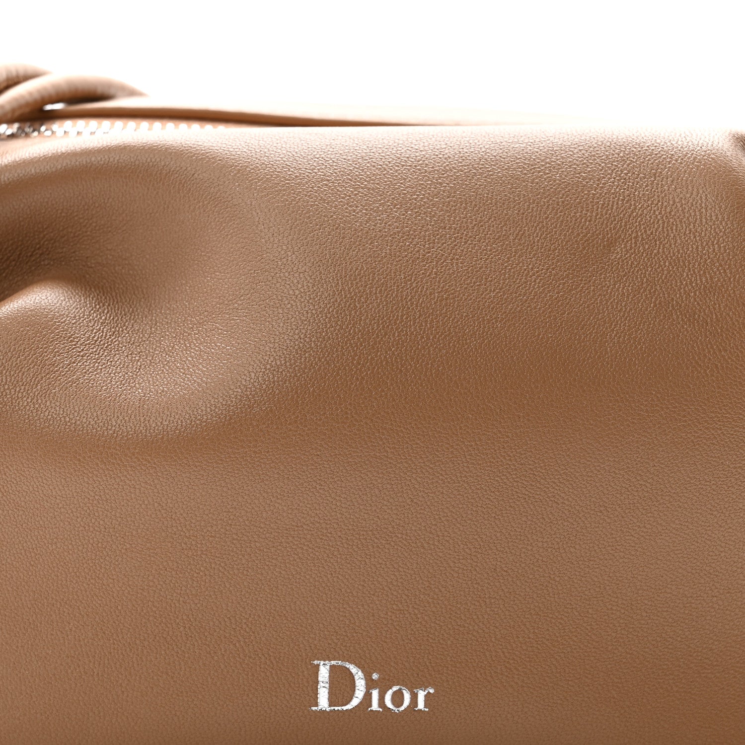 Supple Lambskin Bow Pouch Camel
