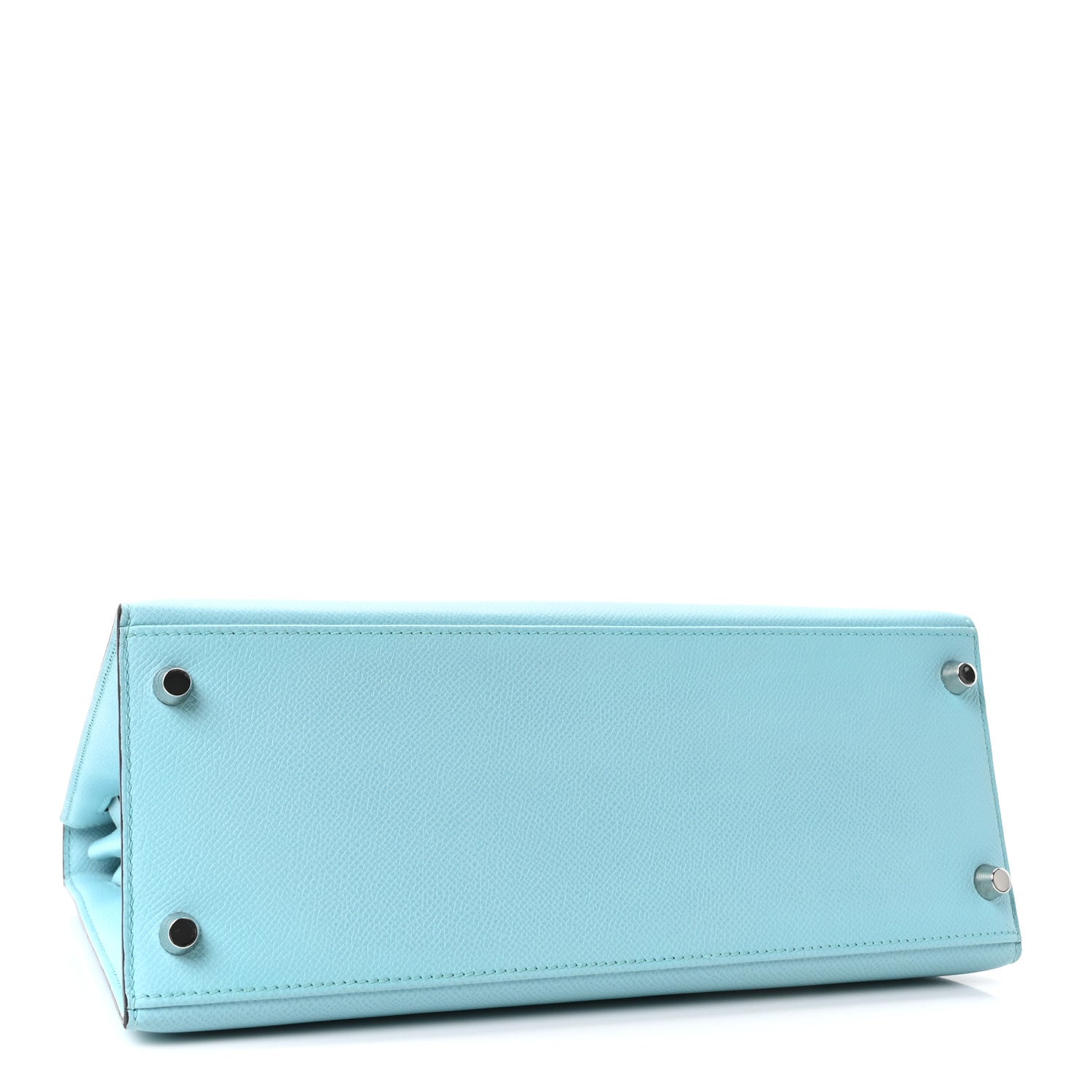 Madame Calfskin Kelly Sellier 25 Bleu Du Nord